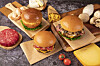 The picture shows burgers from Frank Burger. [CJ FRESHWAY]