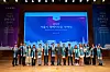 First Vice Mayor of Seoul Kim Sang-han, center, and honorary citizenship recipients pose for a photo during the ceremony at the City Hall in central Seoul on Dec. 20, 2024. [SEOUL METROPOLITAN GOVERNMENT]