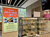 A sign at Korea University's Aegineung Cafeteria reads that they now sell Halal salad in a photo taken on April 14. [LEE TAE-HEE]