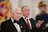 Russian choreographer Yuri Grigorovich speaks during the State Prize awards ceremony marking the Day of Russia at the Kremlin in Moscow, Russia June 12, 2017. [REUTERS/YONHAP]