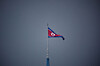 A North Korean flag flutters at the propaganda village of Gijungdong in North Korea, in this picture taken near the truce village of Panmunjom inside the demilitarized zone separating the two Koreas. [REUTERS/YONHAP]