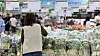 A shopper looks at vegetables at a supermarket in Seoul on June 22. [NEWS1]