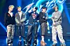 Boy band 1Verse poses for photos during its debut showcase at Ilchi Art Hall in southern Seoul on July 18. [DANIELA GONZALEZ PEREZ]