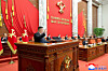 North Korea's leader Kim Jong-un presides over a plenary meeting of the ruling Workers' Party of Korea, which was convened from Dec. 9 to 11, 2025, in this photo carried by North Korea's official Korean Central News Agency on Dec. 12. [YONHAP]