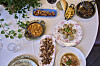 Several dishes from the restaurant's menu are photographed at Casa Pedro restaurant in Madrid, Spain, on May 16. [AP/YONHAP]