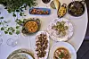 Several dishes from the restaurant's menu are photographed at Casa Pedro restaurant in Madrid, Spain, on May 16. [AP/YONHAP]