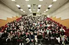 Gachon University's Korean Language Education Center holds a certification ceremony for students on Feb. 16, 2023. [GACHON UNIVERSITY]