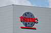The TSMC logo is displayed at its fabrication plant in Kaohsiung, Taiwan, on June 7. [REUTERS/YONHAP]