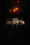 Emergency crews respond after a commuter train derailed when a retaining wall collapsed onto the tracks in Gelida, near Barcelona, Spain, on Jan. 20. [AP/YONHAP]