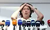 Korean national team manager Hong Myung-bo speaks during a press conference at Incheon International Airport in Incheon on Monday. [YONHAP]