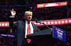 U.S. President-elect Donald Trump speaks at a rally ahead of the 60th presidential inauguration in Washington on Jan. 19. [AP/YONHAP]