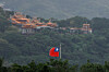 A Taiwan flag flutters in Keelung as China conducts its ″Justice Mission 2025″ military drills around Taiwan, in Keelung, Taiwan, on Dec. 30, 2025. [REUTERS/YONHAP]