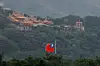 A Taiwan flag flutters in Keelung as China conducts its ″Justice Mission 2025″ military drills around Taiwan, in Keelung, Taiwan, on Dec. 30, 2025. [REUTERS/YONHAP]