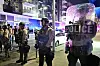 Ventura County Sheriff's department deputies stand in riot gear during a protest in response to federal immigration operations in the Little Tokyo neighborhood of downtown Los Angeles on June 9. [AFP/YONHAP]