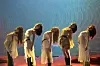 Members of girl group Le Sserafim perform their new song 'Hot' during a showcase held on March 14 at the Yes24 Live Hall music venue in eastern Seoul for the group's fifth EP 'Hot.' [DANIELA GONZALEZ PEREZ]