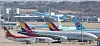 Planes are parked at Incheon International Airport. [NEWS1]