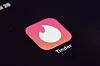 The icon for dating app Tinder as seen on a device on July 28, 2020, in New York. [AP/YONHAP]