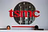 A TSMC logo is displayed on a wall in Hsinchu, Taiwan, on April 15. [REUTERS/YONHAP]