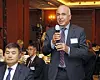 Tunisian Ambassador Kais Darragi, right, poses a question to the unification minister after his speech. [PARK SANG-MOON]