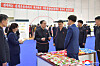 Jo Yong-won, circled in red, a North Korean party secretary considered a close aide to leader Kim Jong-un, attends a trade show for regional factories that took place in Pyongyang from April 22 to 26, in this photo released by the Korean Central News Agency on April 27. [KOREAN CENTRAL NEWS AGENCY]