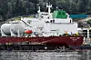 The Pacific Jade, a crude oil tanker, is seen at the Westridge Marine Terminal, the terminus of the Canadian government-owned Trans Mountain pipeline expansion project in British Columbia, Canada, on Aug. 25, 2024. [REUTERS/YONHAP]