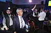 Reform UK leader Nigel Farage during a visit to The Big Club in Newton Aycliffe, Britain, on May 2. [AP/YONHAP]