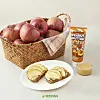 A promotional image for Coupang's “Saving Private Apple” product, which pairs 2.5 kilograms (5.5 lbs) of imperfect apples with 160 grams of peanut butter [COUPANG]