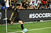 LAFC forward Son Heung-Min kicks a corner kick during the first half against San Diego FC at BMO Stadium, on Aug 31, Los Angeles, California, USA. [REUTERS/YONHAP]