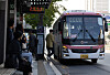 Passengers board a bus at a bus stop in Suwon, Gyeonggi, on Oct. 10, 2023. [NEWS1]