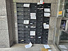 Election campaign leaflets remain in mailboxes at an apartment complex in Yongsan District, central Seoul, on June 1. Residents in 11 out of 55 households had not retrieved them. [JOONGANG ILBO]
