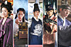 From left, “Queen Seondeok,” “Under the Queen’s Umbrella,” “Love in the Moonlight,” “Mr. Sunshine” and “The Red Sleeve” [MBC, TVN, KBS]