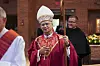 Cardinal Robert Prevost celebrates Mass at St. Jude Parish in New Lenox, Ill., in 2024. [AP/YONHAP]