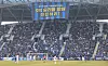 Fans watch a K League 2 match between Incheon United and the Suwon Samsung Bluewings at Incheon Football Stadium on March 1. [YONHAP]