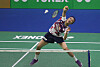 An Se-young competes in the women's singles final at the India Open against Pornpawee Chochuwong in New Delhi, India on Jan. 19. [EPA/YONHAP]