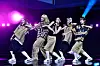 Girl group Young Posse performs its new track ″Ate That″ during a showcase held on Aug. 21 for the release of its third EP ″Ate That″ in Sinchon, western Seoul. [YONHAP]