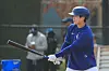 Kim Hye-seong trains with the Los Angeles Dodgers during spring training in Arizona on Feb. 18. [YONHAP]
