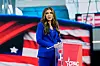 U.S. Homeland Security Secretary Kristi Noem speaks at the Conservative Political Action Conference, CPAC, in Jasionka, Poland, May 27, 2025. [REUTERS/YONHAP]