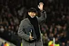 Former Tottenham Hotspur player Son Heung-min, who left the club in the summer, waves goodbye to fans on the pitch ahead of the UEFA Champions League football league stage match between Tottenham Hotspur and Slavia Prague at the Tottenham Hotspur Stadium in London, on Dec. 9. [AFP/YONHAP]