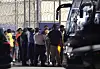 Korean nationals and foreigners are released from the Immigration and Customs Enforcement (ICE) facility in Folkston, Georgia, on Sept. 11, after seven days of confinement. [YONHAP]