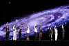 Boy band Seventeen performs during its latest concert “NEW_,” which kicked off at Incheon Asiad Main Stadium in Incheon with two shows on Sept. 13 and 14. [PLEDIS ENTERTAINMENT]