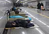 Homeless seniors at Seoul Station, central Seoul, on Nov. 29, 2024 [JOONGANG SUNDAY]