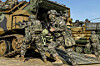Marine Corps troops carry out disembarkation combat after arriving at a landing beach during a drill on Nov. 17, 2025. [NEWS1]