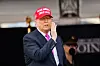 U.S. President Donald Trump wears a ″Make America Great Again″ (MAGA) hat as he attends the commencement ceremony at West Point Military Academy in West Point, New York, on May 24. [REUTERS/YONHAP]
