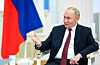 Russian President Vladimir Putin speaks during an interview with journalists and executives of Indian television channels at the Kremlin in Moscow, Russia on Dec. 3. [REUTERS/YONHAP]