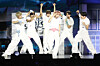 NCT Wish performs at Coex Square in Gangnam District, southern Seoul, on Sept. 2, 2025. [YONHAP]