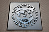 A view of the International Monetary Fund (IMF) logo at its headquarters in Washington is seen on Nov. 24, 2024. [REUTERS/YONHAP]