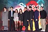 From left, actors Kim Mu-yeol, Song Kang, Go Min-si, Lee Si-young, director Lee Eung-bok, actors Lee Jin-uk, Jinyoung and Yu Oh-seong pose for a photo during the press conference for the second season of Netflix series ″Sweet Home″ at SFactory in Seongdong District, eastern Seoul, on Thursday. [YONHAP]