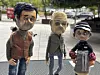 The puppets from director Yoo Lee's ″A Man Who Takes Pictures of Flowers,″ which depict the different ages of the film's protagonist, late photographer Kim Jung-myung [KIM JI-YE]
