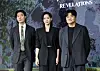 The cast for Netflix's upcoming thriller ″Revelations″ poses for photos during a press conference held on March 18 at the Hotel Naru Seoul MGallery Ambassador in western Seoul. From left are actors Ryu Jun-yeol, Shin Hyun-been and Shin Min-jae [NEWS1]