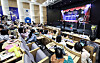 Children from across the country who are fighting pediatric cancer or rare diseases are seen at the ″We Grow Up″ event organized by Seoul National University Hospital’s Pediatric Cancer and Rare Disease Support Project at Seoul National University Hospital in Jongno District, central Seoul, on May 2. [JOONGANG PHOTO]